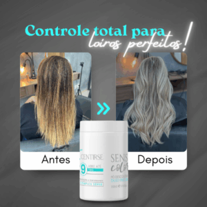 Po Descolorante Sense Color Dust Free  Centirse 500G - Imagem 3