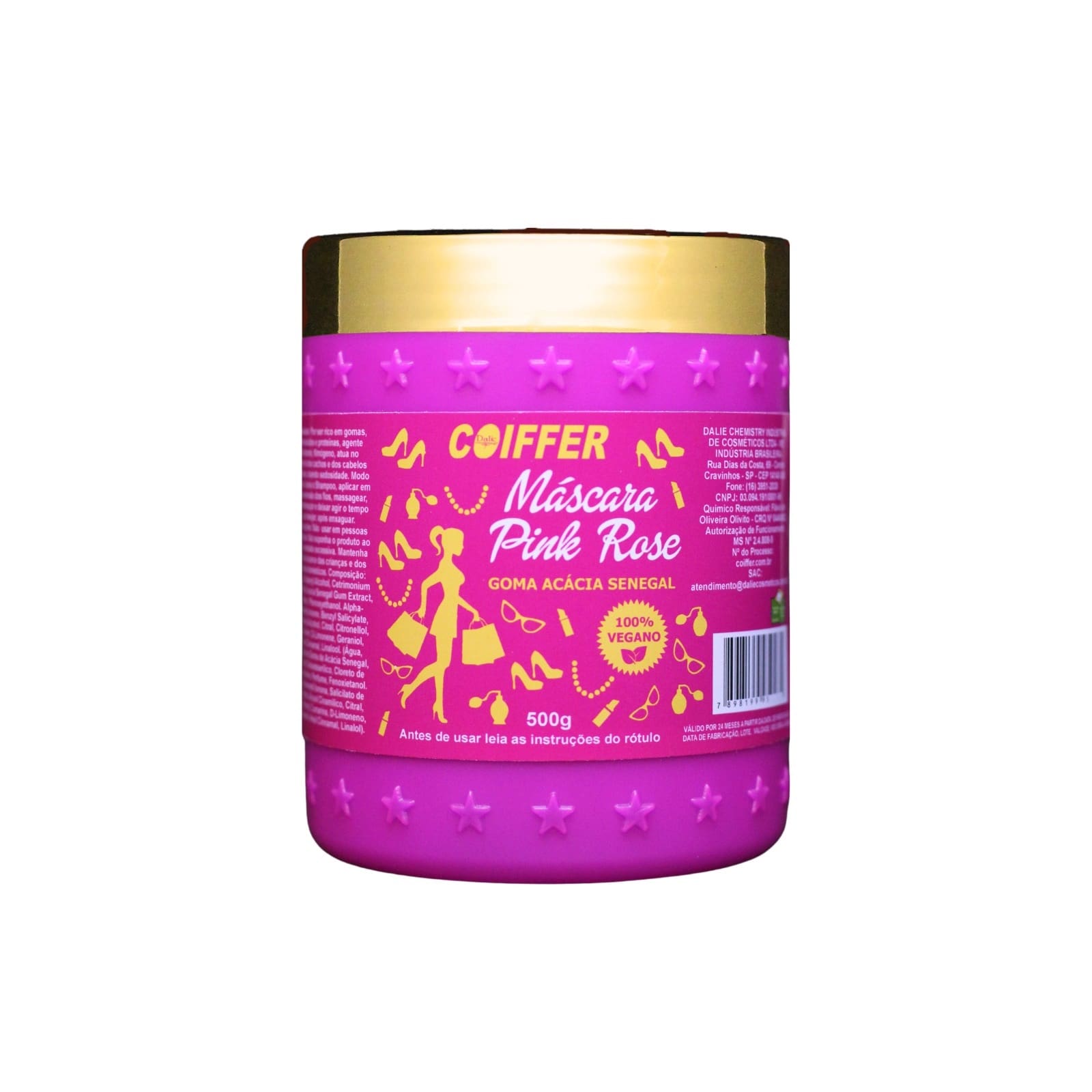 15312939747-mascara-pink.jpg Mascara Pink Rose Coiffer 500G - Imagem 1