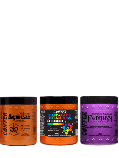 Kit Cronograma Capilar Loiras Coiffer (3 Unidades)