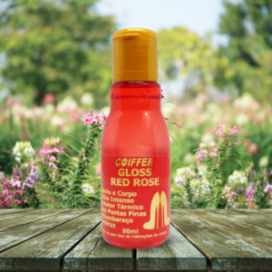 Gloss Red Rose Coiffer 80ml Brilho e Proteção Térmica - Imagem 5