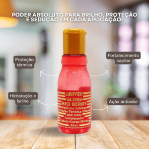 Gloss Red Berry Coiffer 80ml Fortalecedor e Brilho - Imagem 4