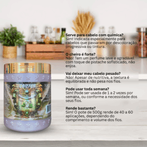 Mascara Pistache 500g Coiffer - Imagem 4
