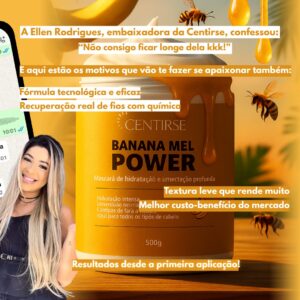 Mascara Banana e Mel Centirse 500gr - Imagem 4
