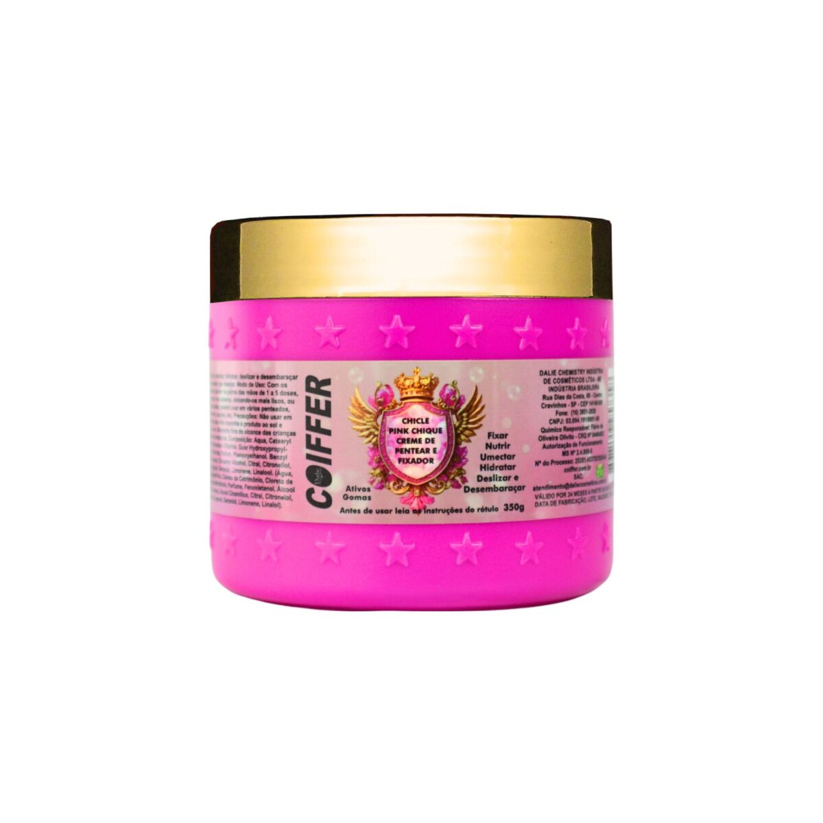Creme Pentear Chiclete Pink Chique Coiffer 350g - Imagem 1