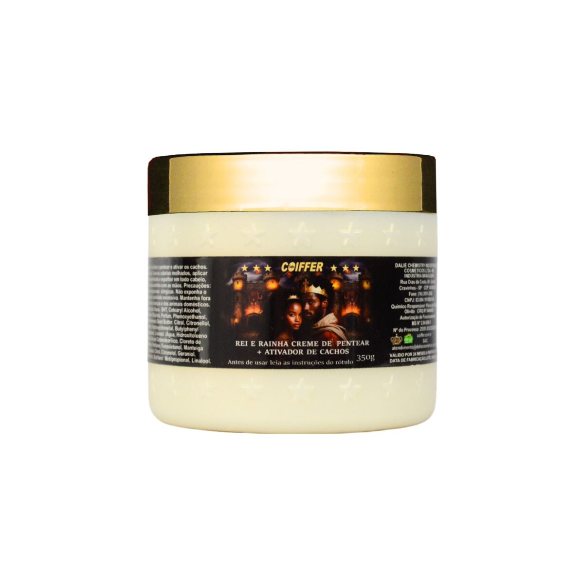 Creme Rei E Rainha Crespos e Caheados Coiffer 350g - Imagem 1