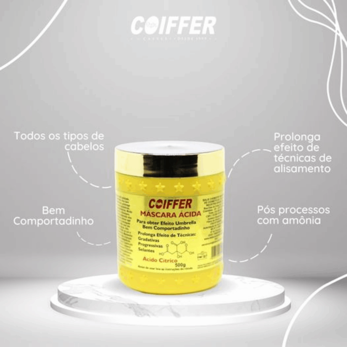 Mascara Acida Coiffer 500g - Imagem 5