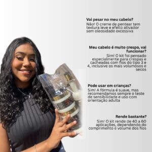 Mascara Rei E Rainha Crespos e Caheados Coiffer 500g - Imagem 3