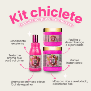 Shampoo Chiclete Pink Chique Coiffer 250Ml - Imagem 2