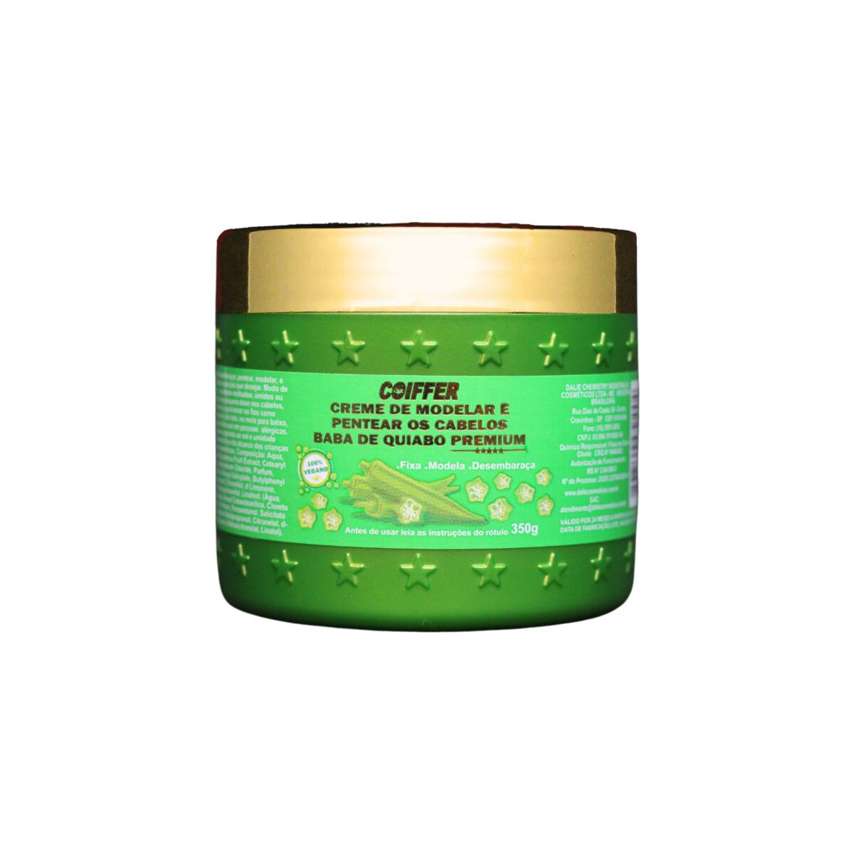 Creme de Pentear baba de Quiabo Coiffer 350g - Imagem 1