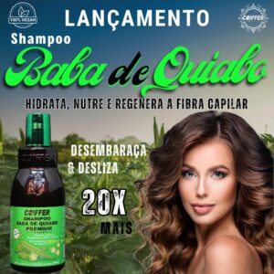 Shampoo Baba De Quiabo Premium  Coiffer 250ML - Imagem 2