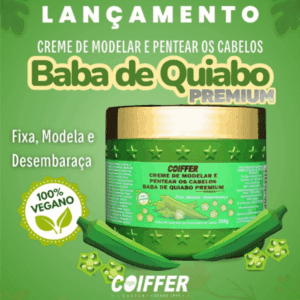 Creme de Pentear baba de Quiabo Coiffer 350g - Imagem 4
